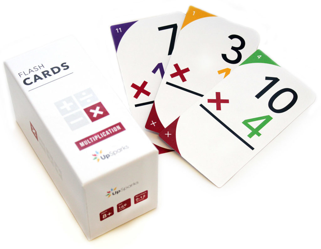 UpSparks Multiplication Flash Cards Box